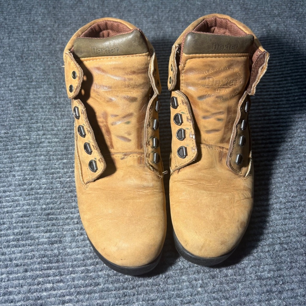 Vintage Dexter‎ USA Waterproof Leather Hiking Boots Wheat Tan Women's 7.5-8